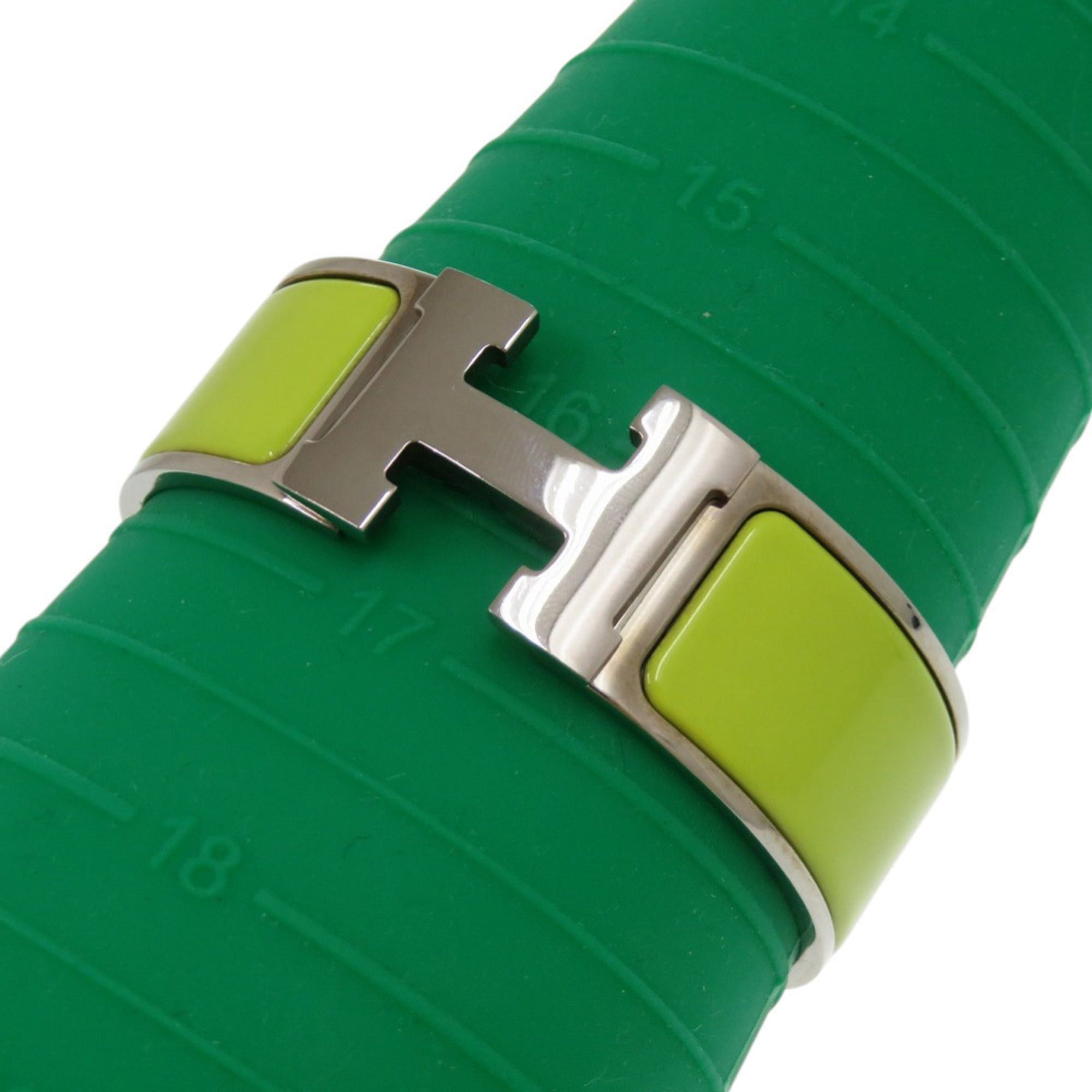 Hermes Excellent condition Hermes Click-Clack metal green bangle 1596HERMES Size ONE SIZE - 4 Thumbnail