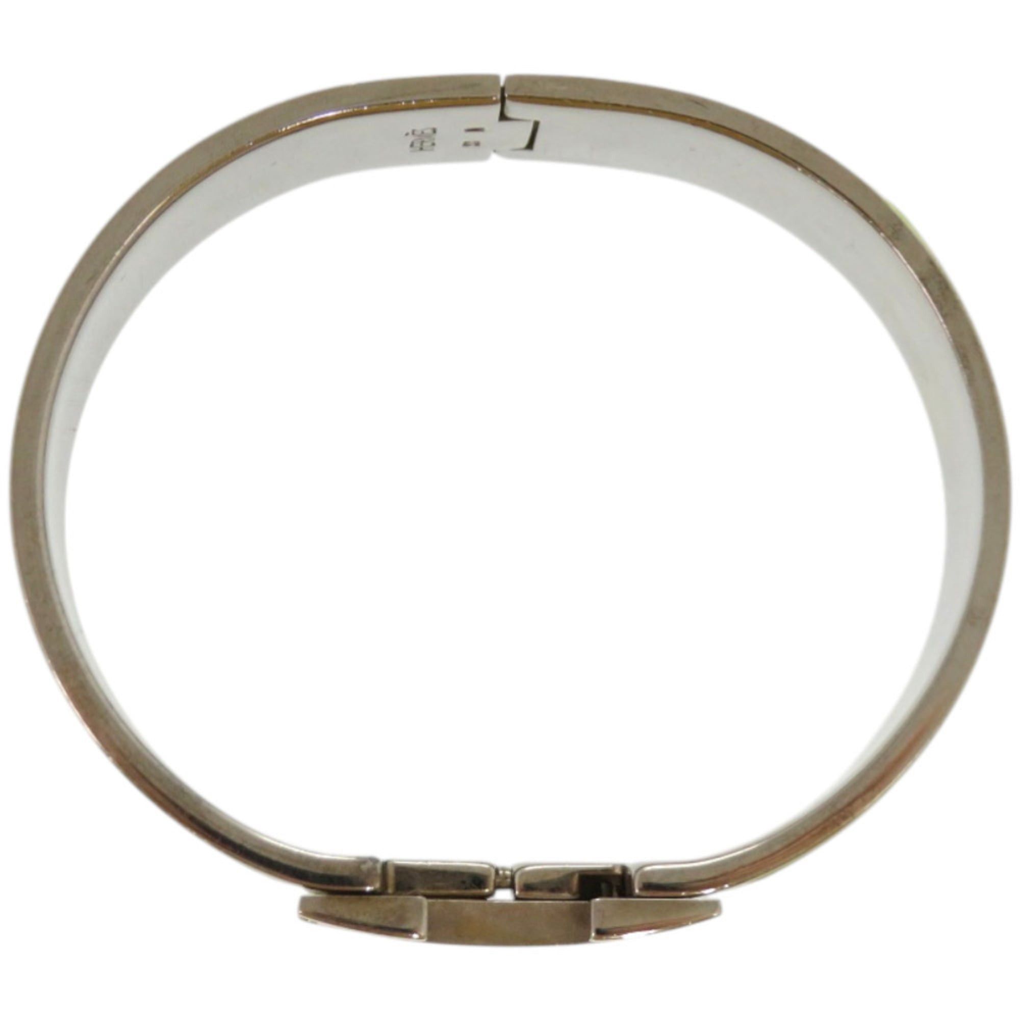 Hermes Excellent condition Hermes Click-Clack metal green bangle 1596HERMES Size ONE SIZE - 3 Thumbnail