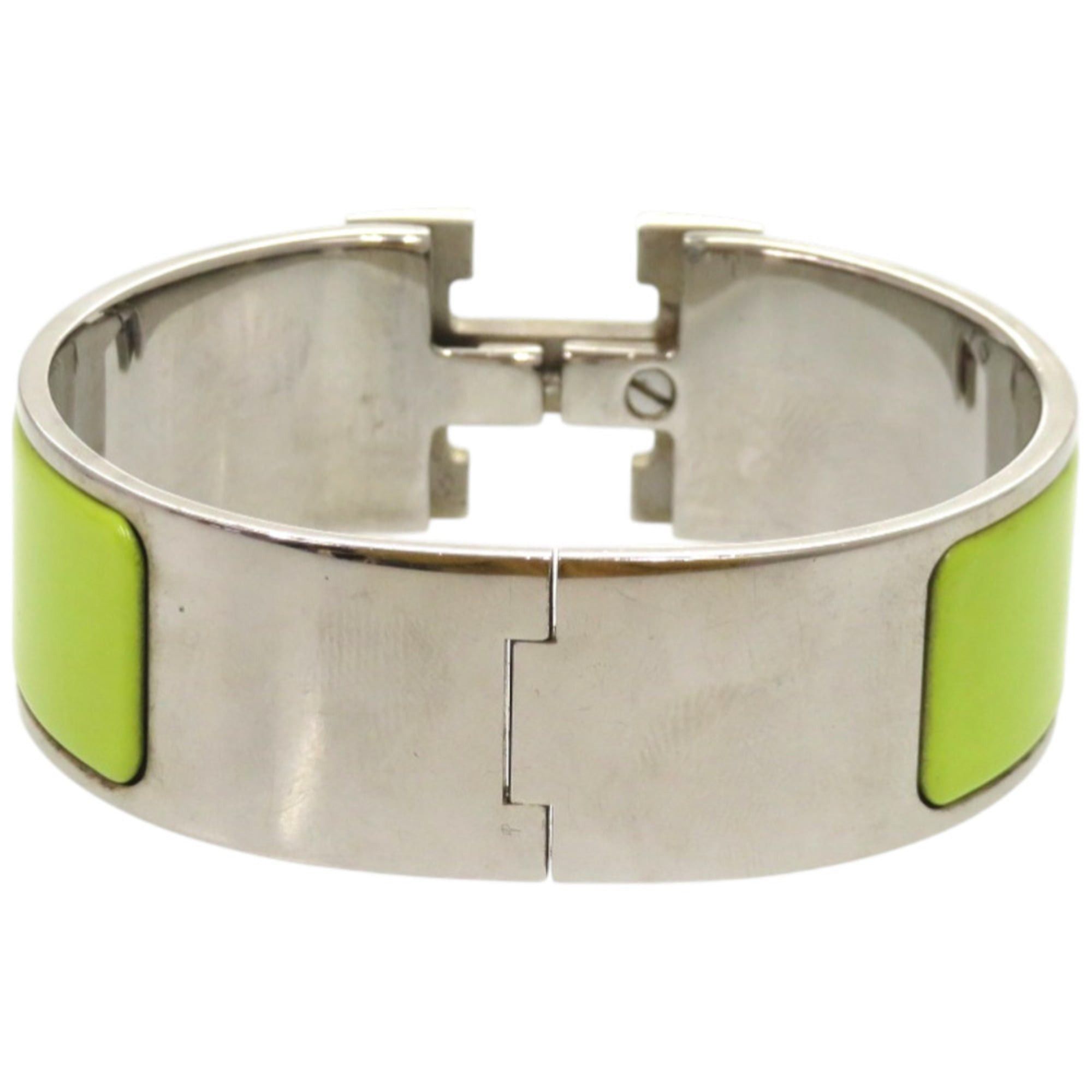 Hermes Excellent condition Hermes Click-Clack metal green bangle 1596HERMES Size ONE SIZE - 2 Thumbnail