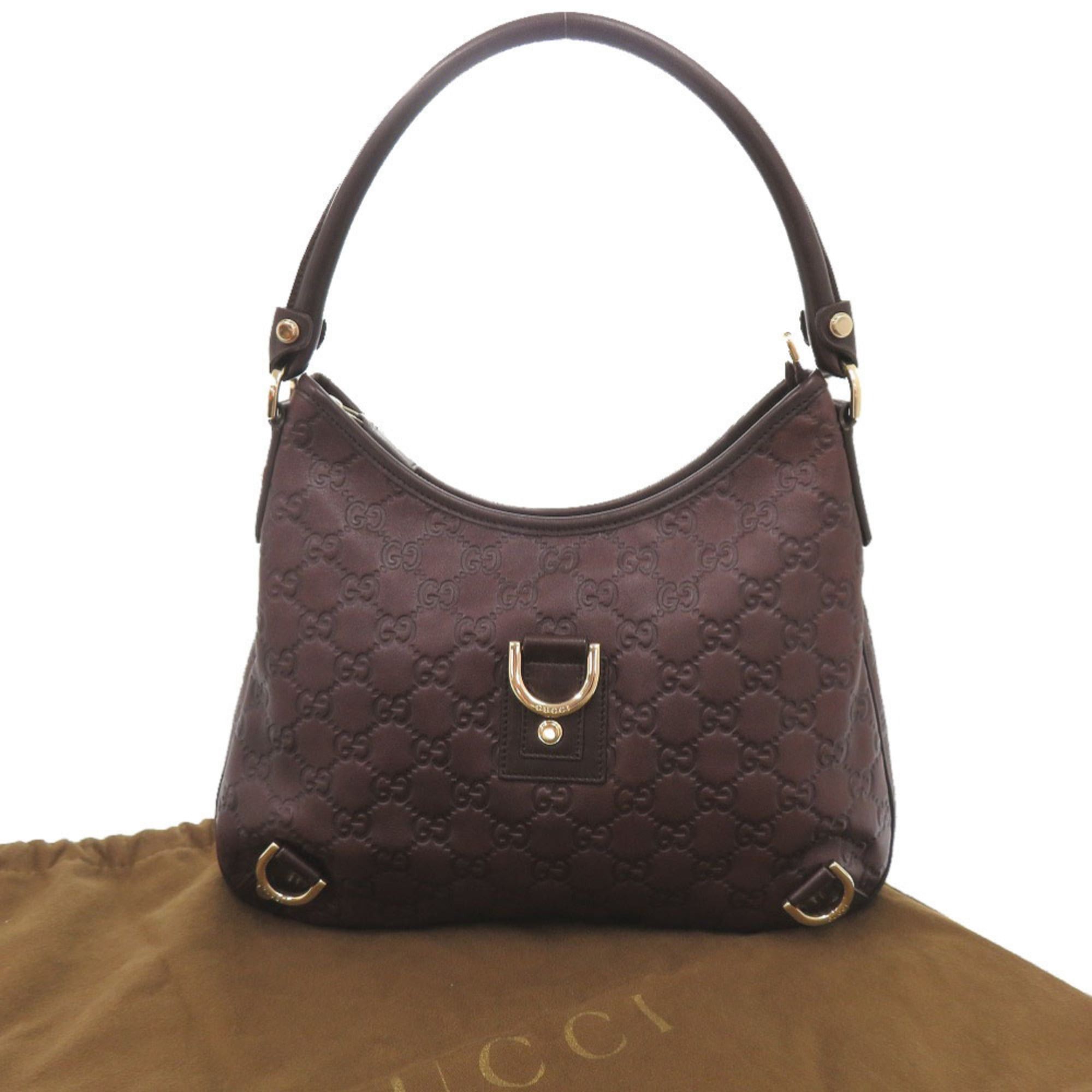 Gucci Excellent condition Gucci Abbey Guccissima 130738 leather brown hobo shoulder bag, brown, 1404GUCCI Size ONE SIZE - 2 Thumbnail