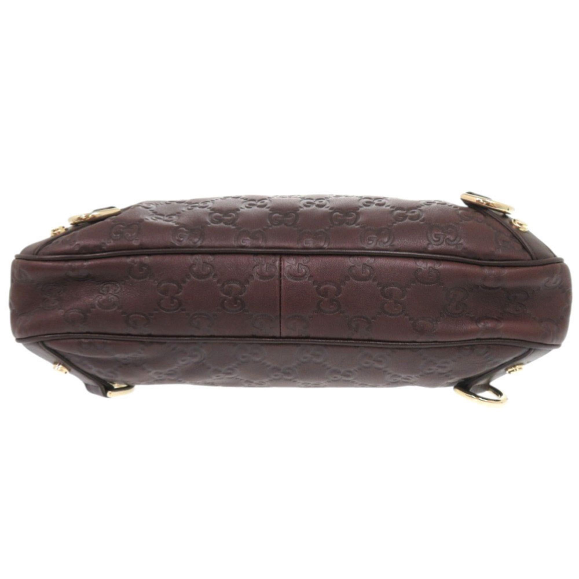 Gucci Excellent condition Gucci Abbey Guccissima 130738 leather brown hobo shoulder bag, brown, 1404GUCCI Size ONE SIZE - 4 Thumbnail
