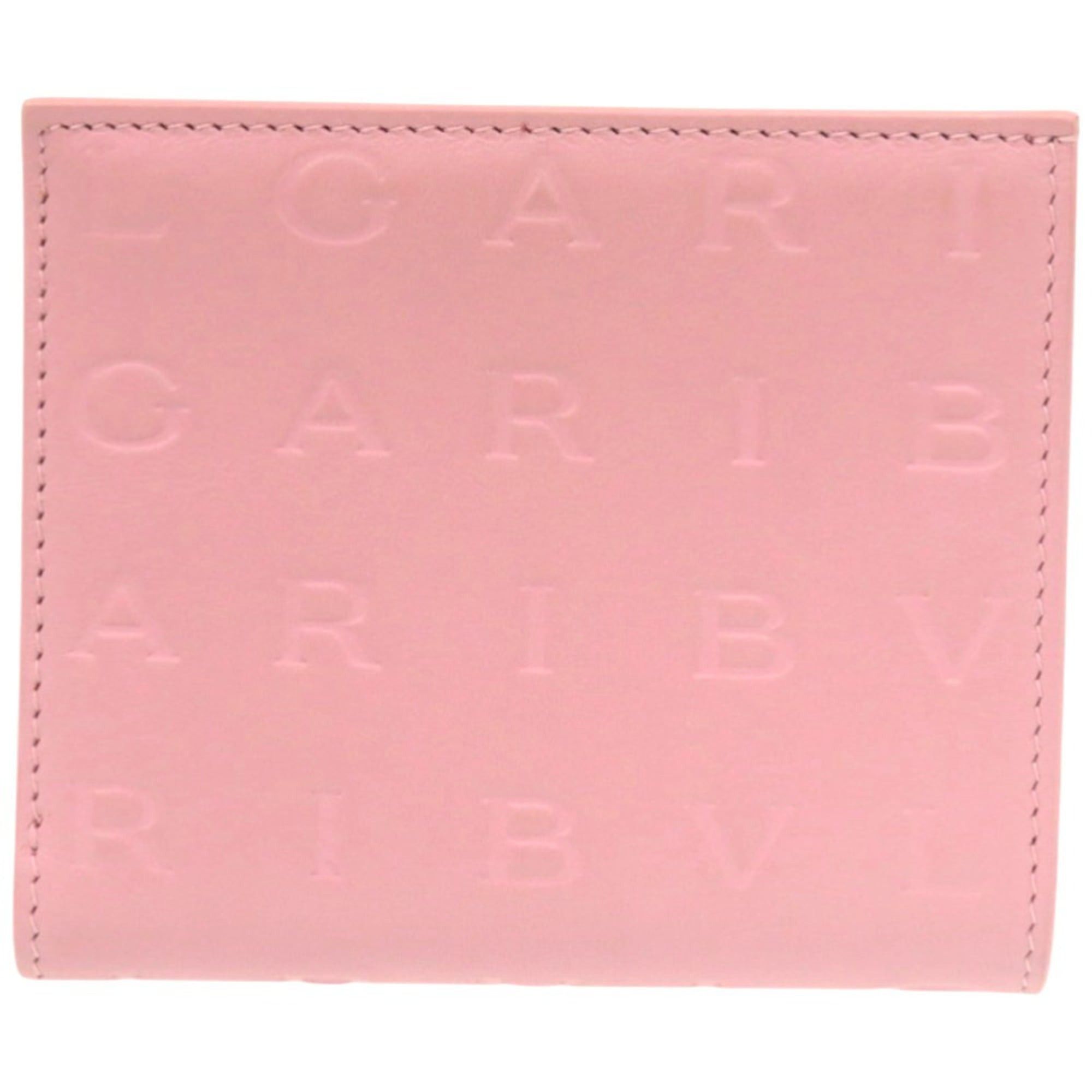 Bvlgari Unused Bvlgari Infinitum Logomania Calfskin Pink Bi-fold Wallet 1306BVLGARI Size ONE SIZE - 3 Thumbnail