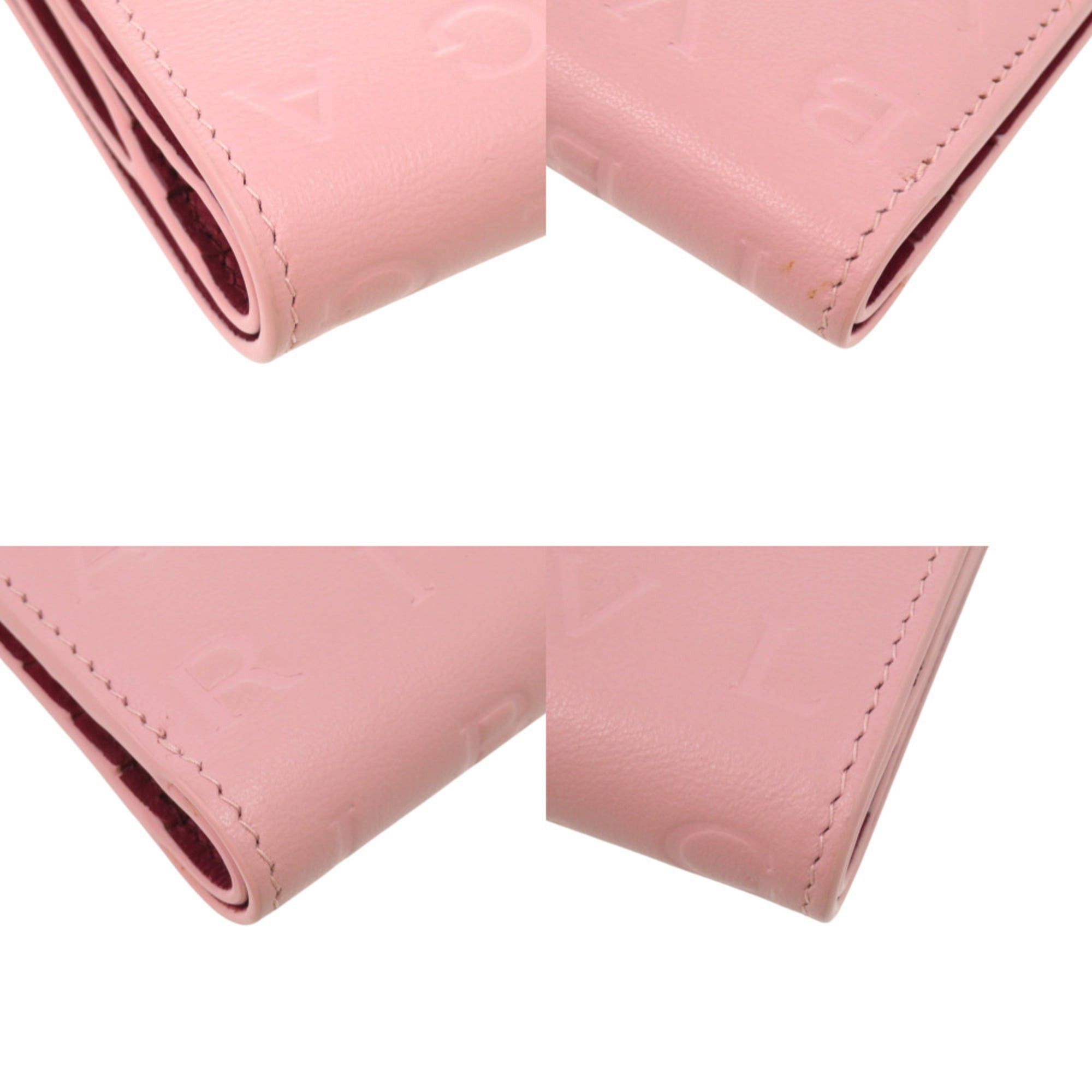 Bvlgari Unused Bvlgari Infinitum Logomania Calfskin Pink Bi-fold Wallet 1306BVLGARI Size ONE SIZE - 8 Thumbnail