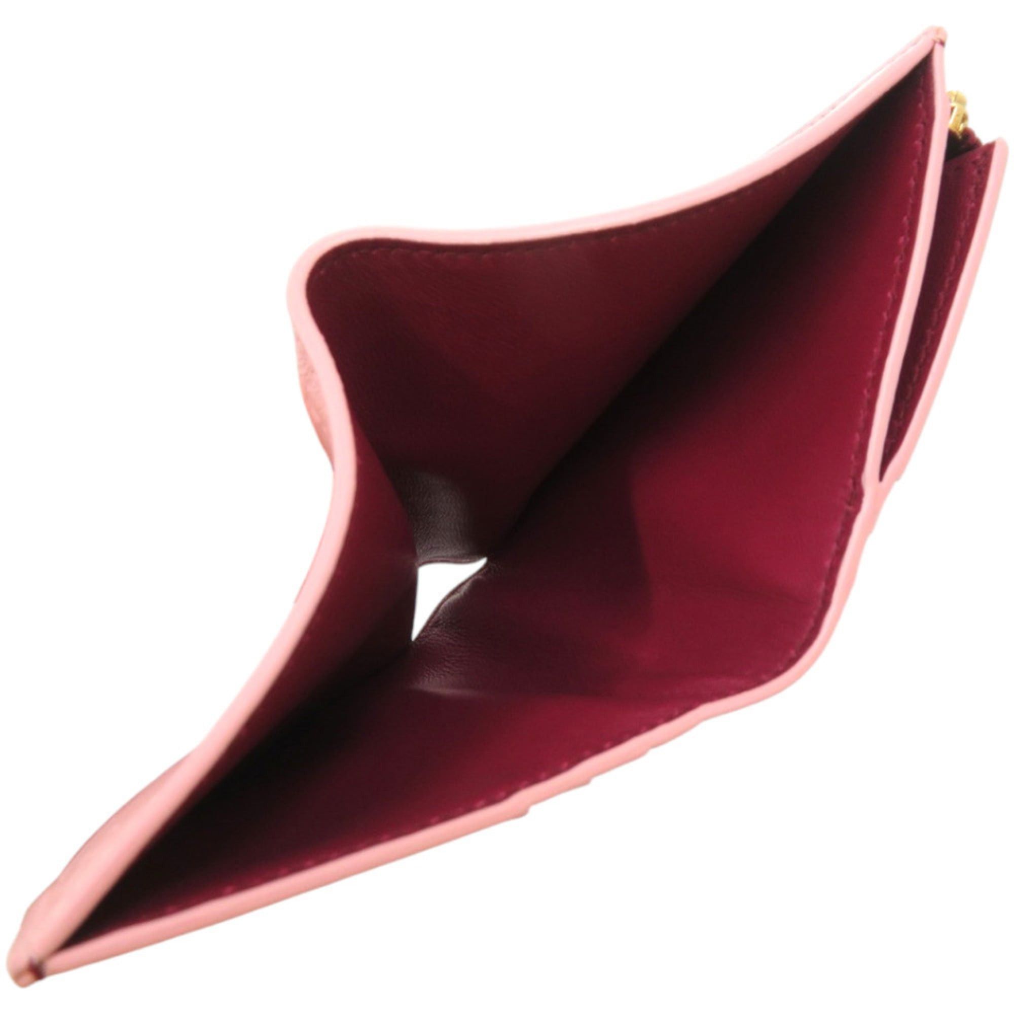 Bvlgari Unused Bvlgari Infinitum Logomania Calfskin Pink Bi-fold Wallet 1306BVLGARI Size ONE SIZE - 6 Thumbnail