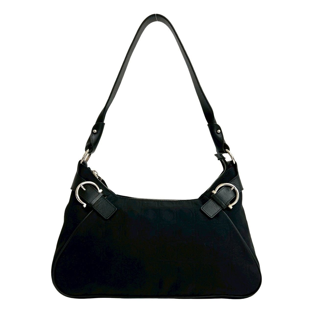 Salvatore Ferragamo Salvatore Ferragamo Salvatore Ferragamo Gancini Canvas Leather Shoulder Bag Leather Shoulder Bag DUTY FREE for USA Size ONE SIZE - 2 Thumbnail
