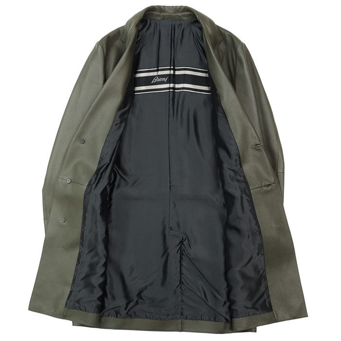 Other Other Brioni Deerskin Chester Coat Leather Outerwear POF70L P7708 2424 DUTY FREE for USA Size ONE SIZE - 9 Thumbnail