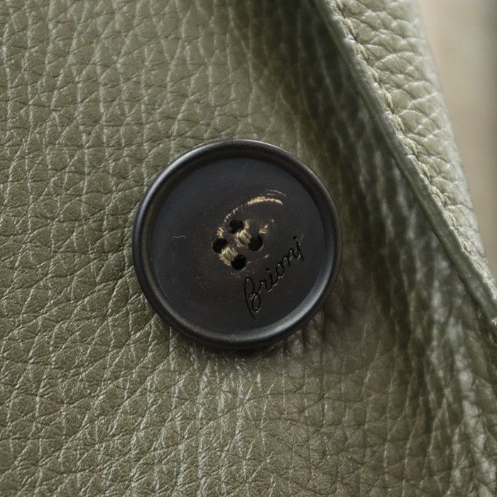 Other Other Brioni Deerskin Chester Coat Leather Outerwear POF70L P7708 2424 DUTY FREE for USA Size ONE SIZE - 3 Thumbnail
