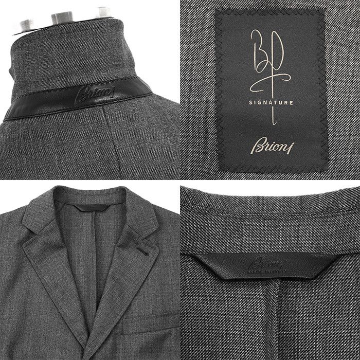 Other Other Brioni Chester Sharkskin Wool Coat Textile Outerwear DUTY FREE for USA Size ONE SIZE - 9 Thumbnail