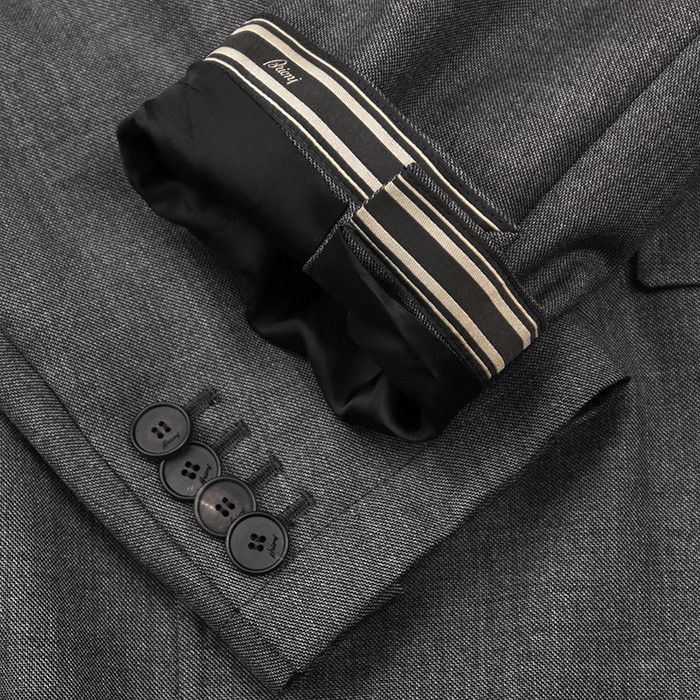 Other Other Brioni Chester Sharkskin Wool Coat Textile Outerwear DUTY FREE for USA Size ONE SIZE - 6 Thumbnail