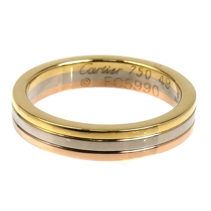 Cartier Cartier Cartier Vendome Au750 Ring Size 9 Precious Metal Ring B4052249 DUTY FREE for USA Size ONE SIZE - 3 Thumbnail