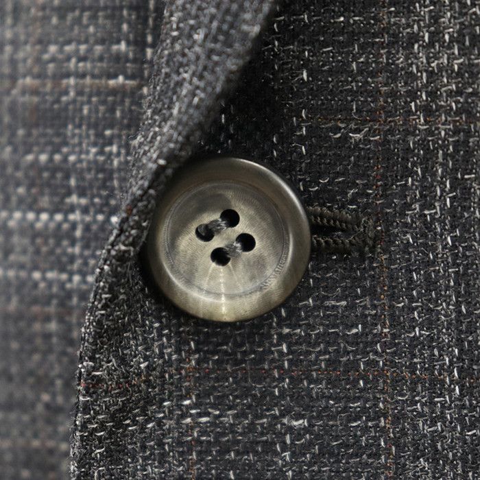 Other Other Brioni Glen Check Hopsack Wool Silk Linen Tailored Jacket Textile Outerwear DUTY FREE for USA Size ONE SIZE - 14 Thumbnail