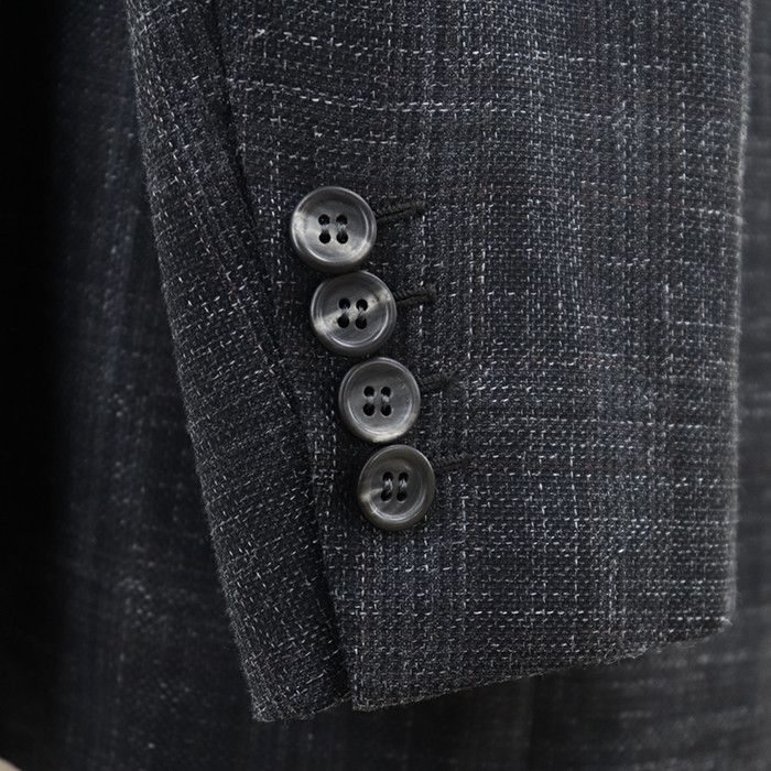 Other Other Brioni Glen Check Hopsack Wool Silk Linen Tailored Jacket Textile Outerwear DUTY FREE for USA Size ONE SIZE - 16 Thumbnail