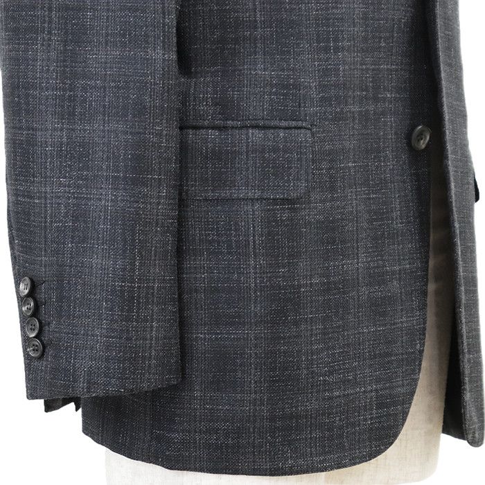 Other Other Brioni Glen Check Hopsack Wool Silk Linen Tailored Jacket Textile Outerwear DUTY FREE for USA Size ONE SIZE - 15 Thumbnail