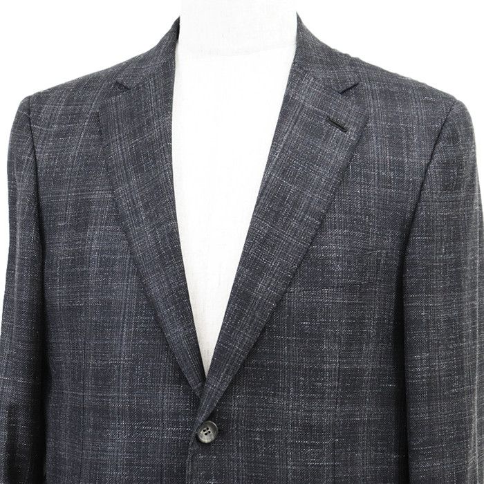 Other Other Brioni Glen Check Hopsack Wool Silk Linen Tailored Jacket Textile Outerwear DUTY FREE for USA Size ONE SIZE - 2 Thumbnail