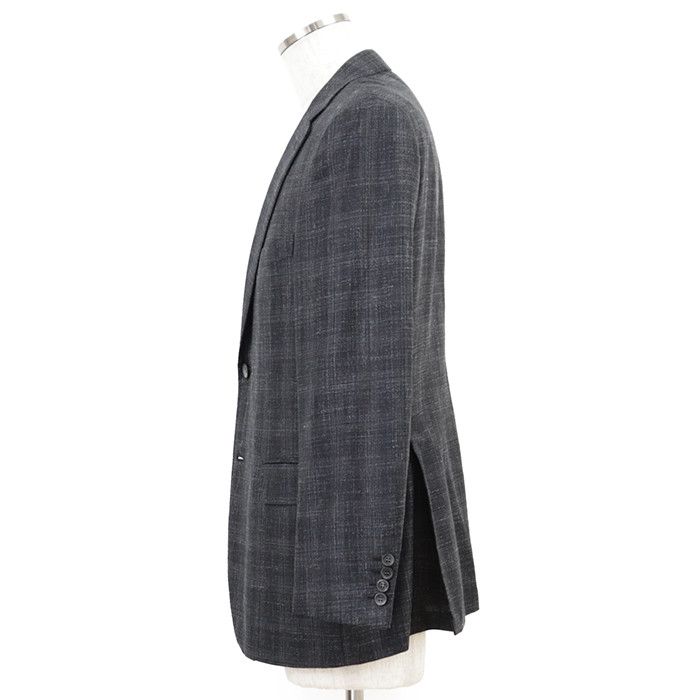 Other Other Brioni Glen Check Hopsack Wool Silk Linen Tailored Jacket Textile Outerwear DUTY FREE for USA Size ONE SIZE - 3 Thumbnail