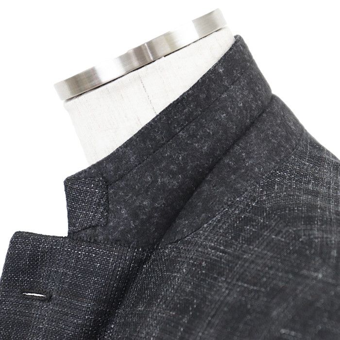 Other Other Brioni Glen Check Hopsack Wool Silk Linen Tailored Jacket Textile Outerwear DUTY FREE for USA Size ONE SIZE - 4 Thumbnail