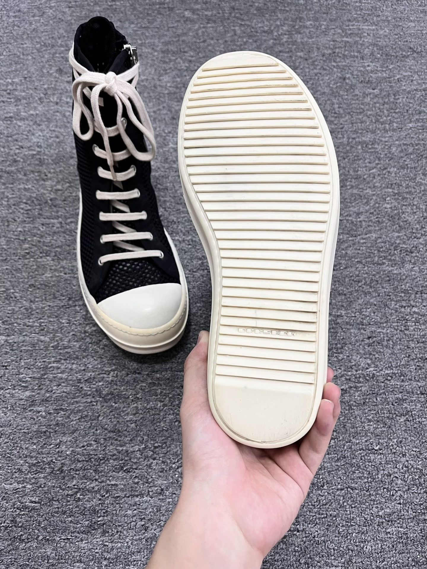 Rick Owens Drkshdw Rick Owens x Converse High Top Sneakers Size US 7 / EU 40 - 7 Thumbnail