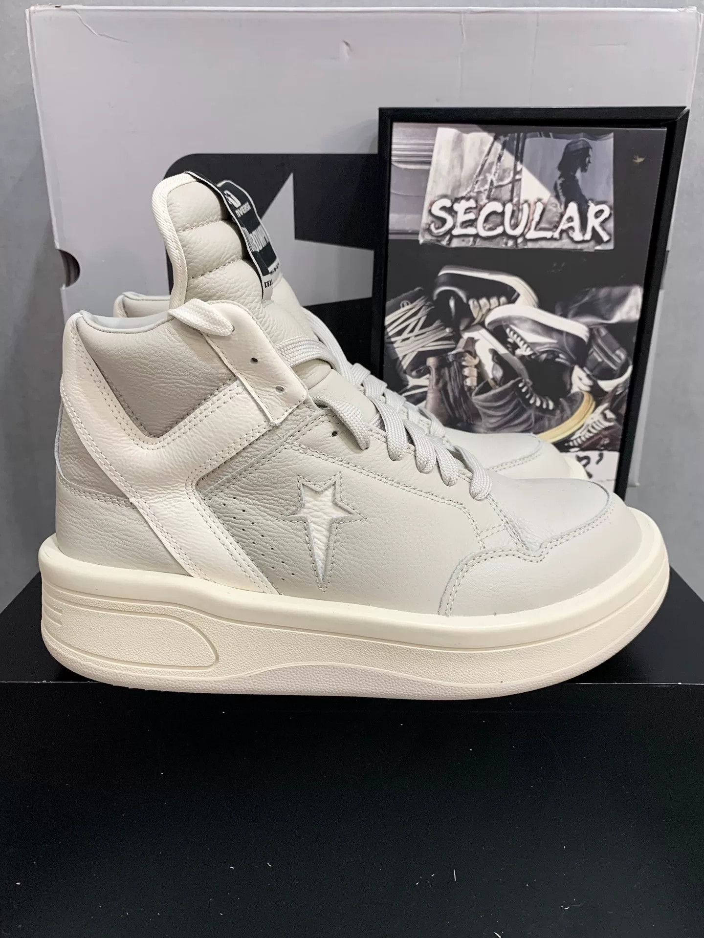 Rick Owens Drkshdw DRKSHDW x Converse TURBOWPN Mid Size US 5 / EU 37 - 4 Thumbnail