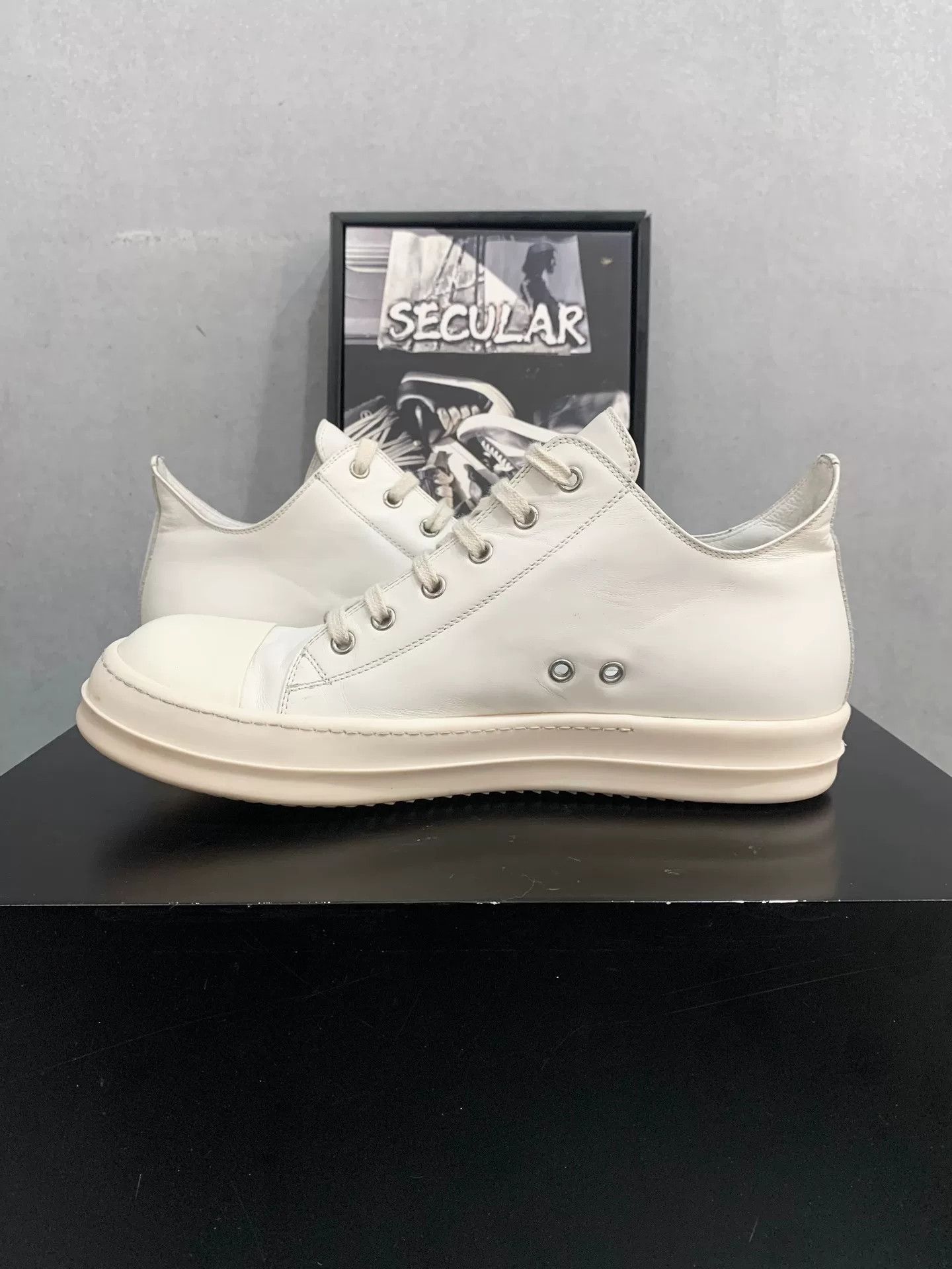 Rick Owens Rick Owens Leather Low-Top Sneakers Size US 10 / EU 43 - 6 Thumbnail