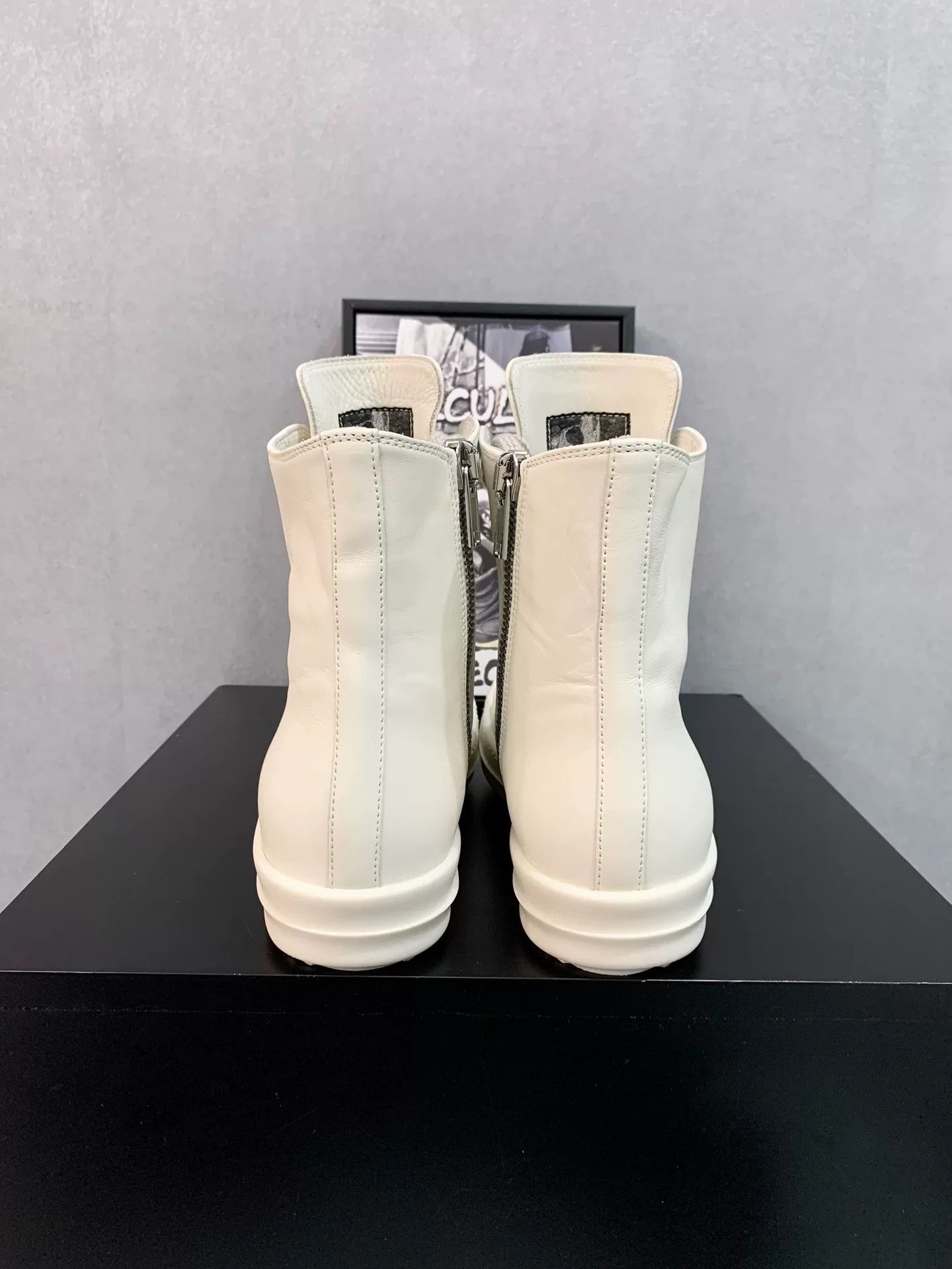 Rick Owens Rick Owens 24SS High-Top Leather Sneakers Size US 4 / IT 34 - 7 Thumbnail