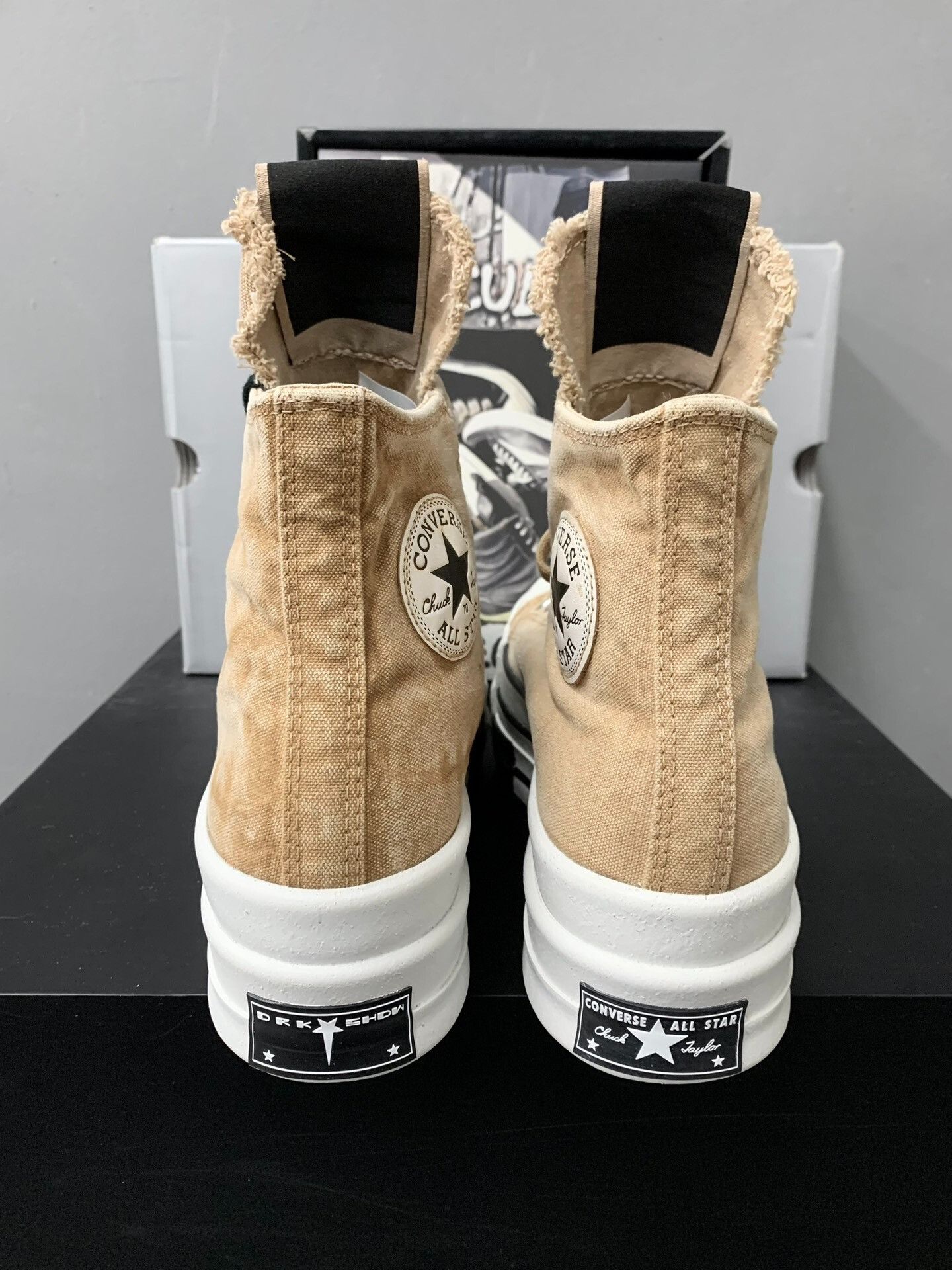 Rick Owens Drkshdw Rick Owens Converse High-Top Platform Sneakers Size US 7 / EU 40 - 7 Thumbnail