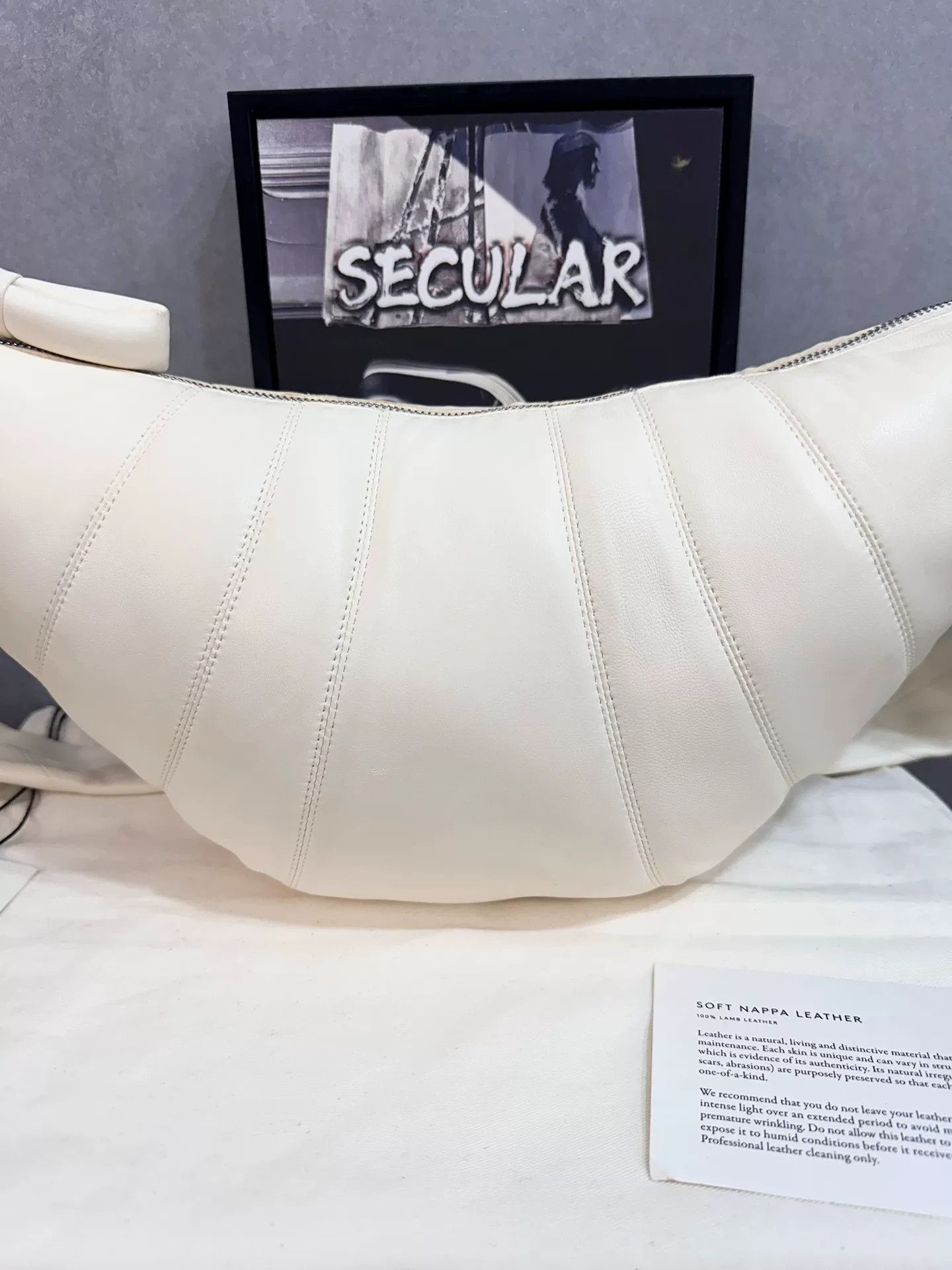 Lemaire Lemaire Medium White Croissant Bag Size ONE SIZE - 3 Thumbnail