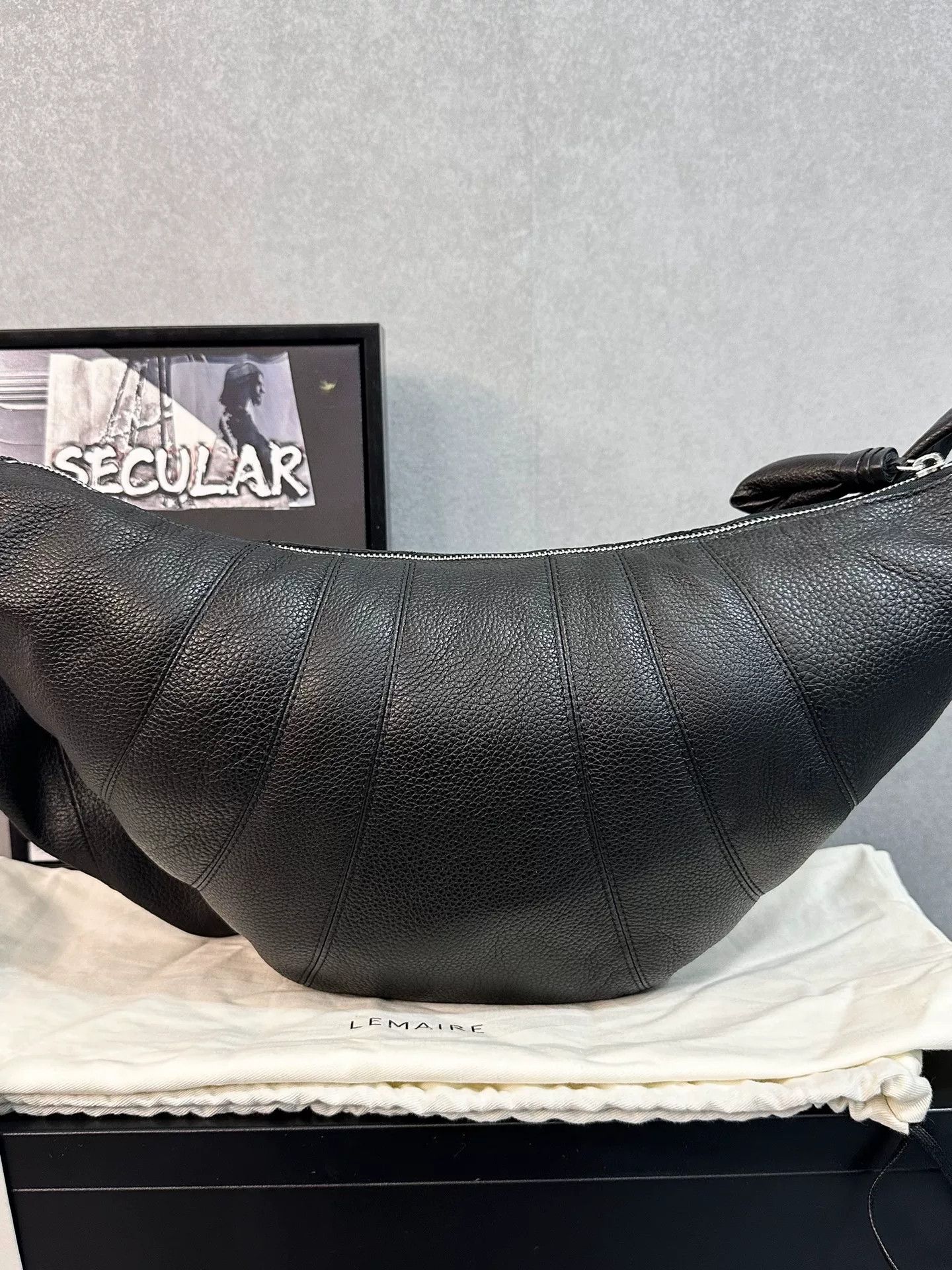 Lemaire Lemaire Black Croissant Bag Size ONE SIZE - 2 Thumbnail