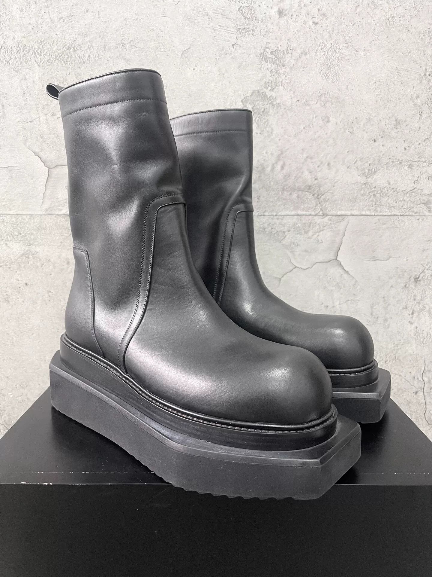 Rick Owens Rick Owens Show Coffin Sole High-Top Boots Size US 10 / EU 43 - 3 Thumbnail