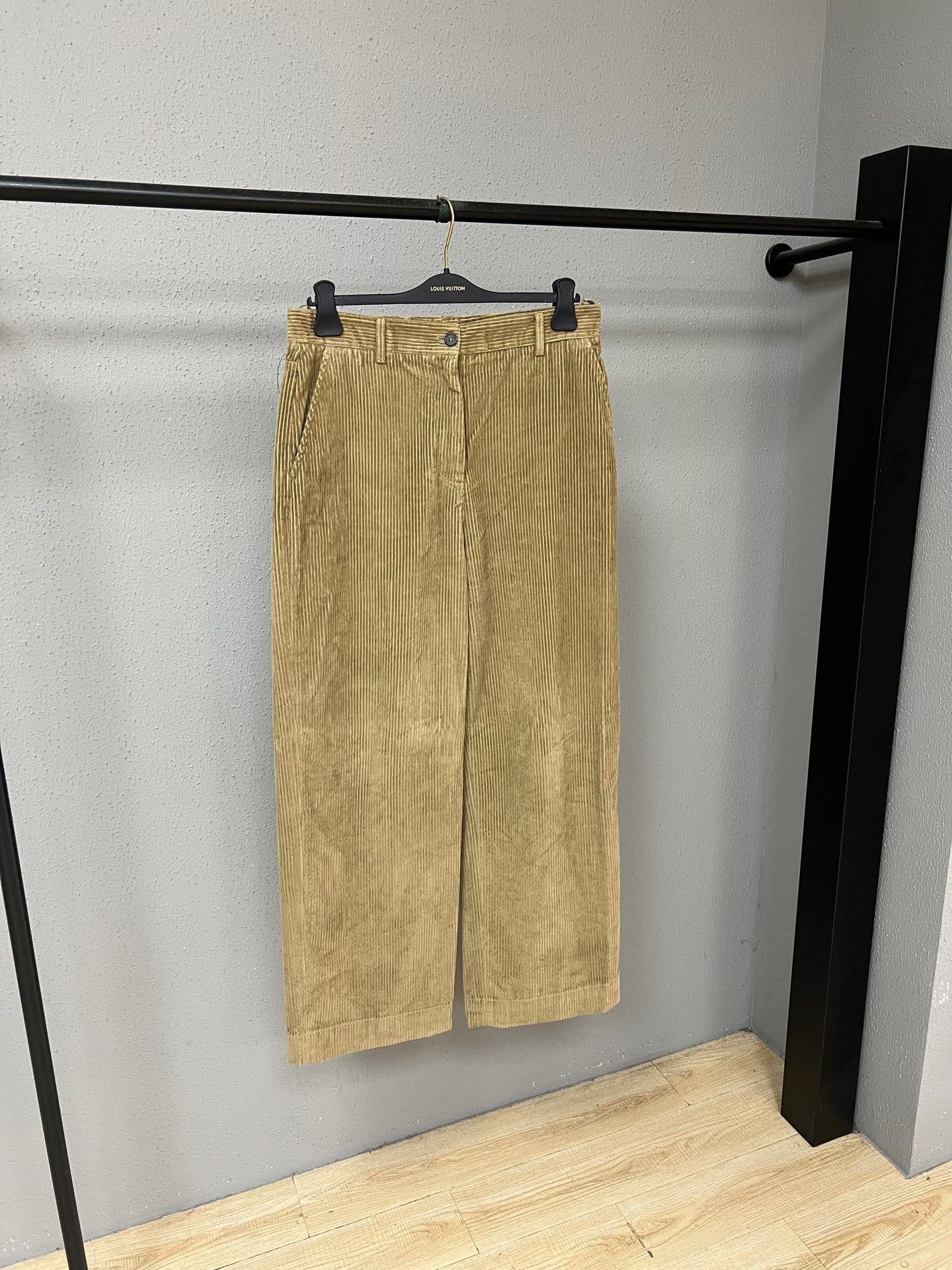 Miu Miu Miu Miu Corduroy Embossed Logo Straight Pants Size 42" / US 20 - 2 Thumbnail