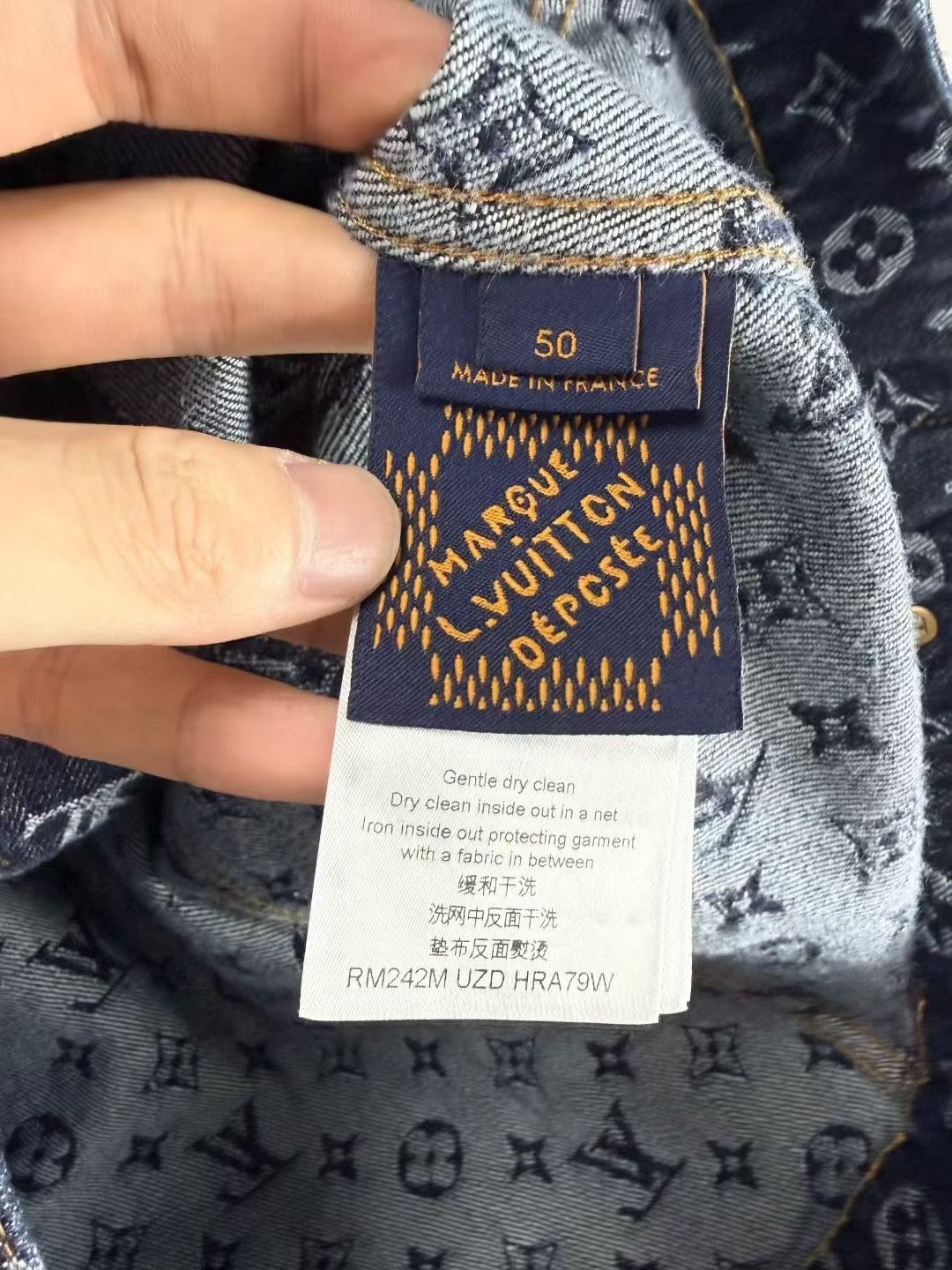 Louis Vuitton LV x Timberland Dark Blue Pearl Button Denim Jacket Size US M / EU 48-50 / 2 - 5 Thumbnail