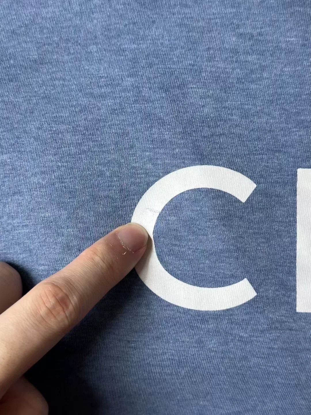 Celine Celine Blue Logo Short-Sleeve T-Shirt Size XS / US 0-2 / IT 36-38 - 5 Thumbnail