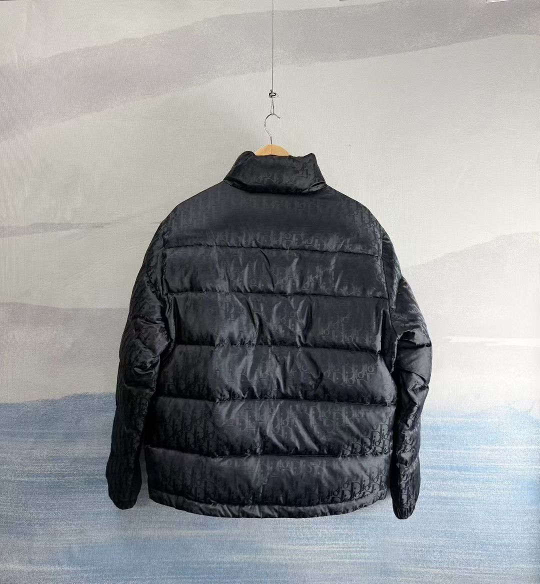 Dior Dior Black Logo Print Zip Down Jacket Size US M / EU 48-50 / 2 - 2 Thumbnail
