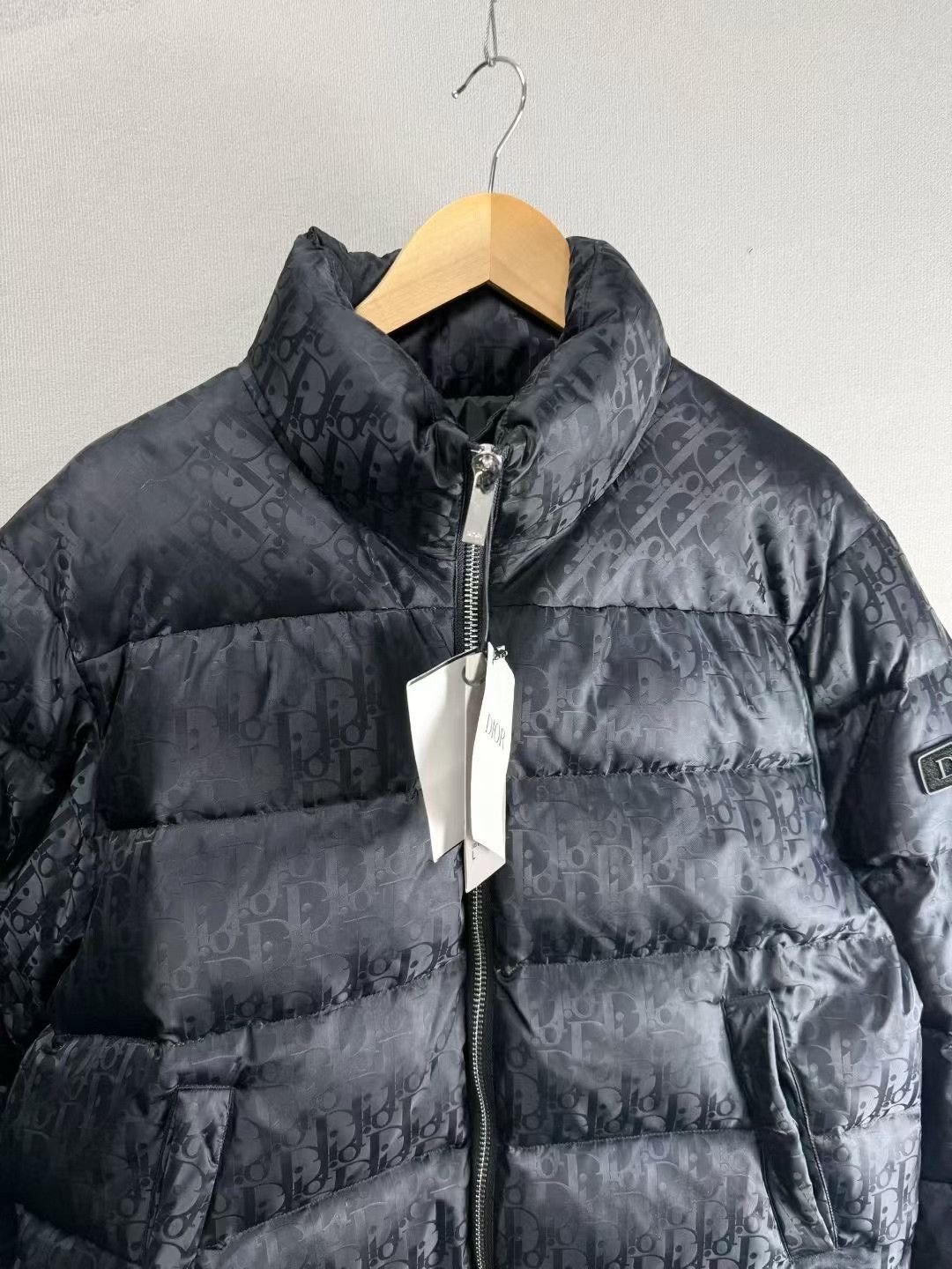 Dior Dior Black Logo Print Zip Down Jacket Size US M / EU 48-50 / 2 - 3 Thumbnail