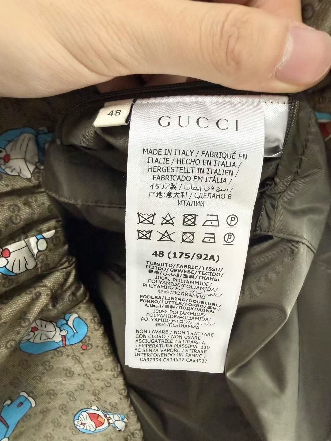 Gucci Gucci x Doraemon Cartoon Print Zip Jacket Size US M / EU 48-50 / 2 - 4 Thumbnail