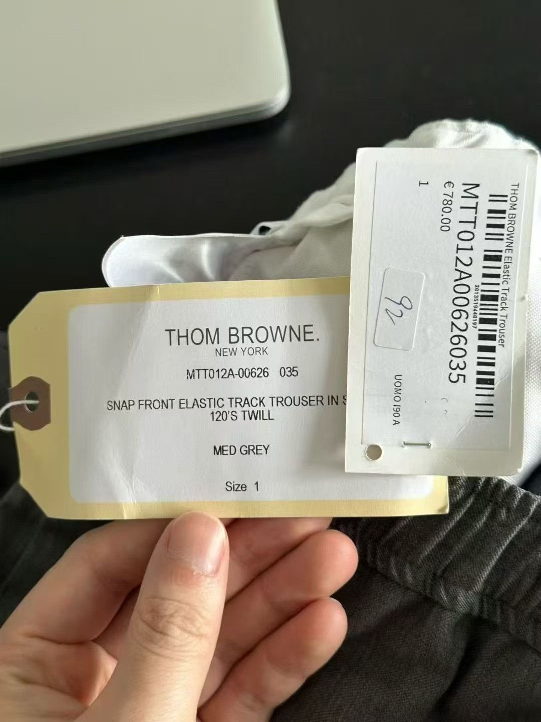 Thom Browne Thom Browne Gray Wool Sweatpants Size US 32 / EU 48 - 3 Thumbnail