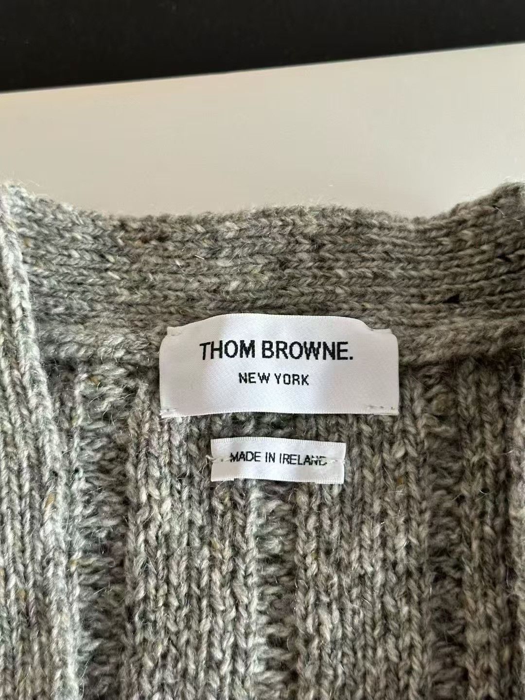 Thom Browne Thom Browne Gray Wool Cardigan Size US M / EU 48-50 / 2 - 3 Thumbnail