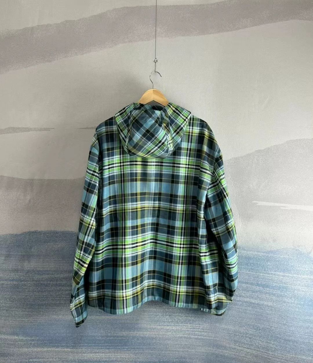 Hermes Hermes Plaid Tech Shirt Hooded Jacket Size US L / EU 52-54 / 3 - 3 Thumbnail