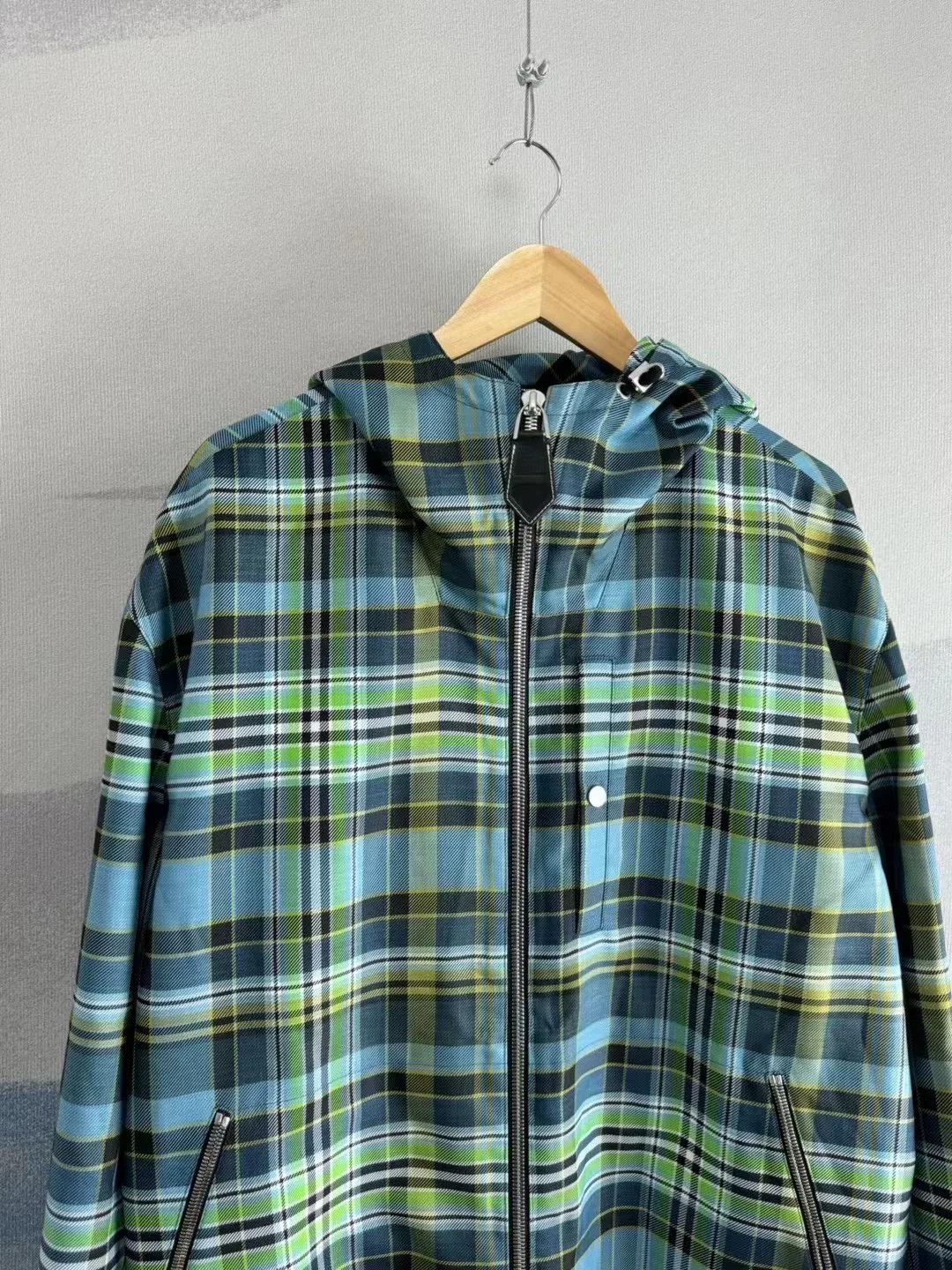 Hermes Hermes Plaid Tech Shirt Hooded Jacket Size US L / EU 52-54 / 3 - 2 Thumbnail