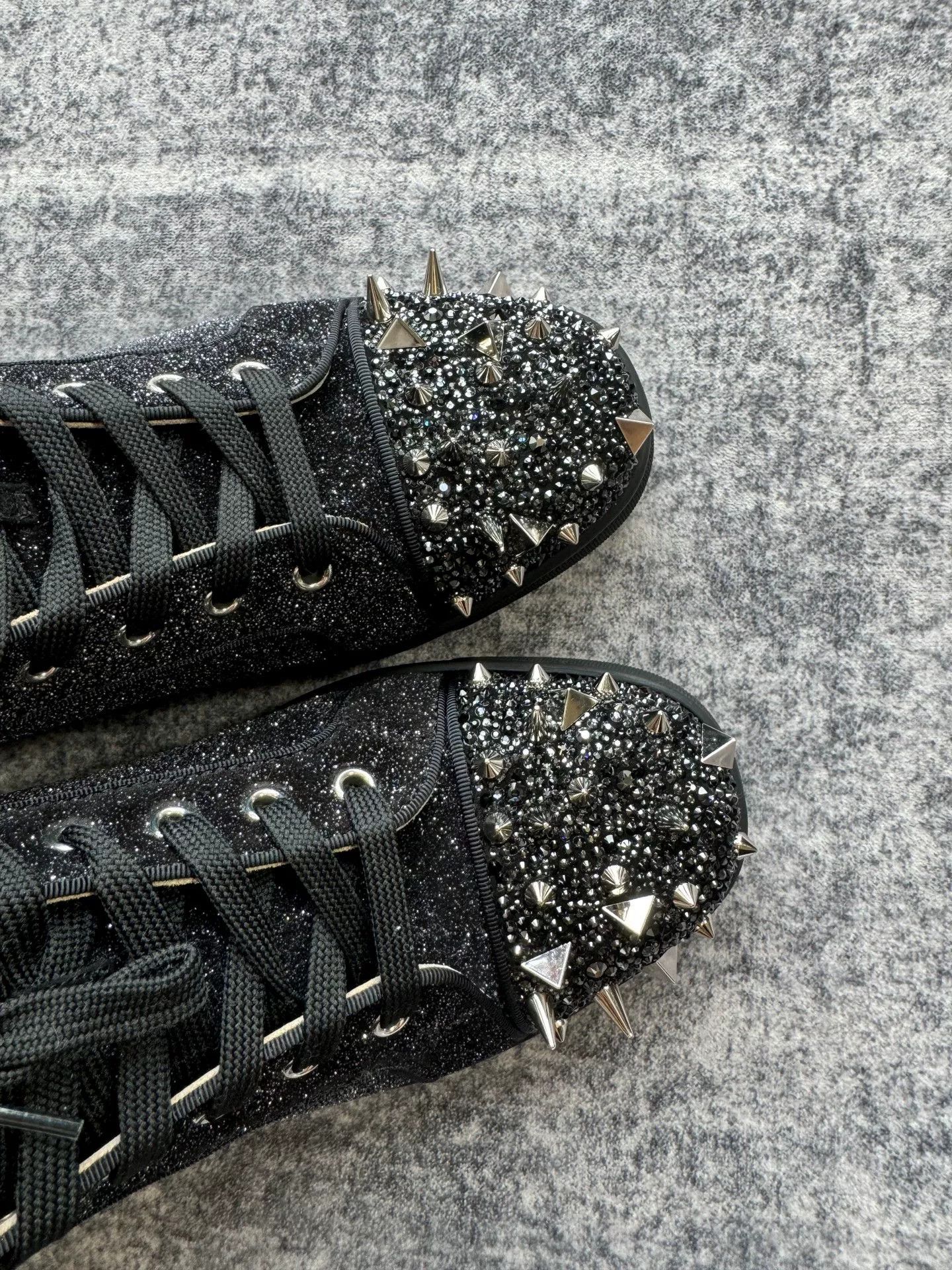 Christian Louboutin Christian Louboutin Glitter Stud High-Top Sneakers Size US 8.5 / IT 38.5 - 6 Thumbnail
