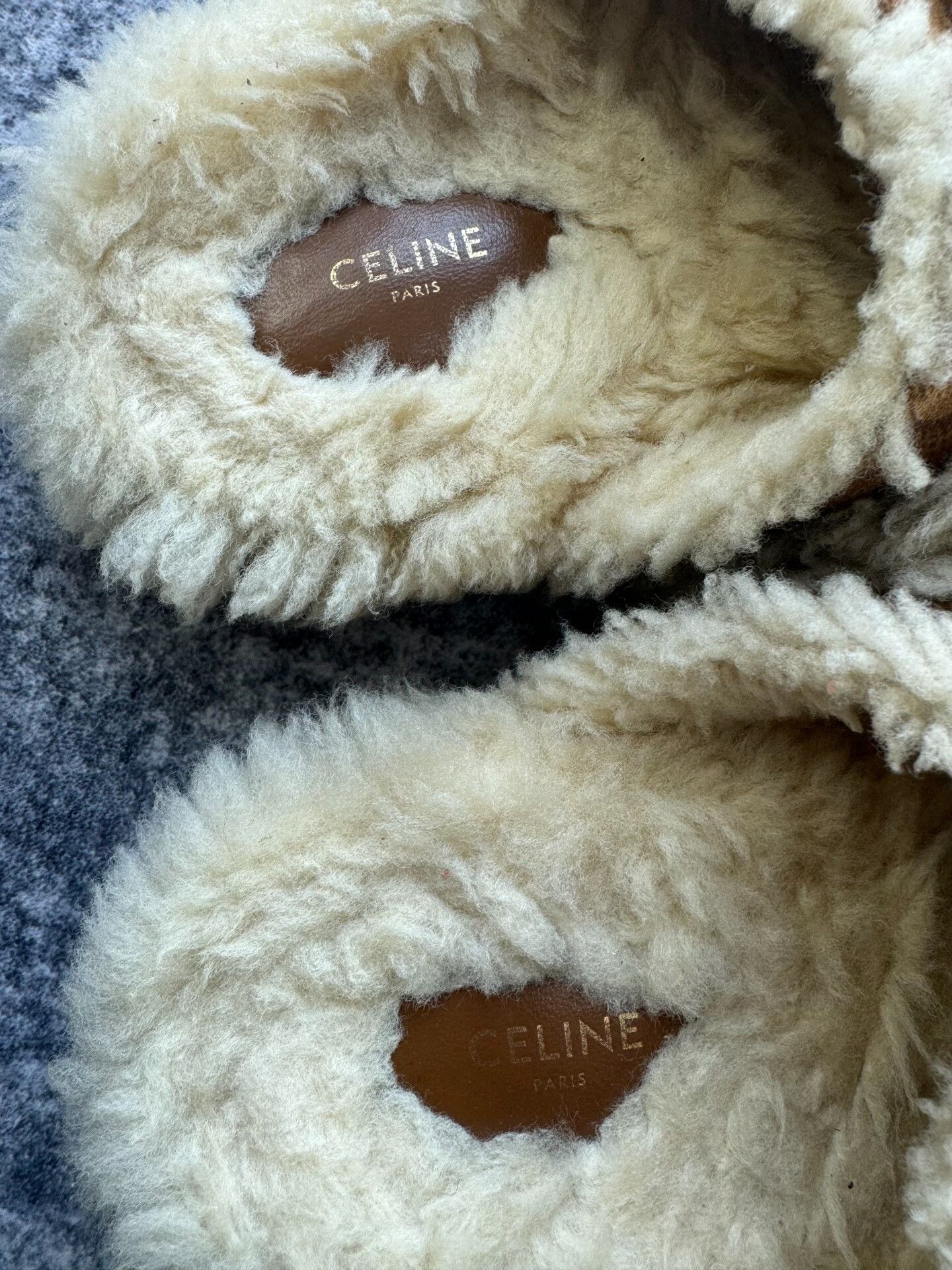 Celine Celine Triomphe Teddy Slippers Size US 6 / IT 36 - 4 Thumbnail