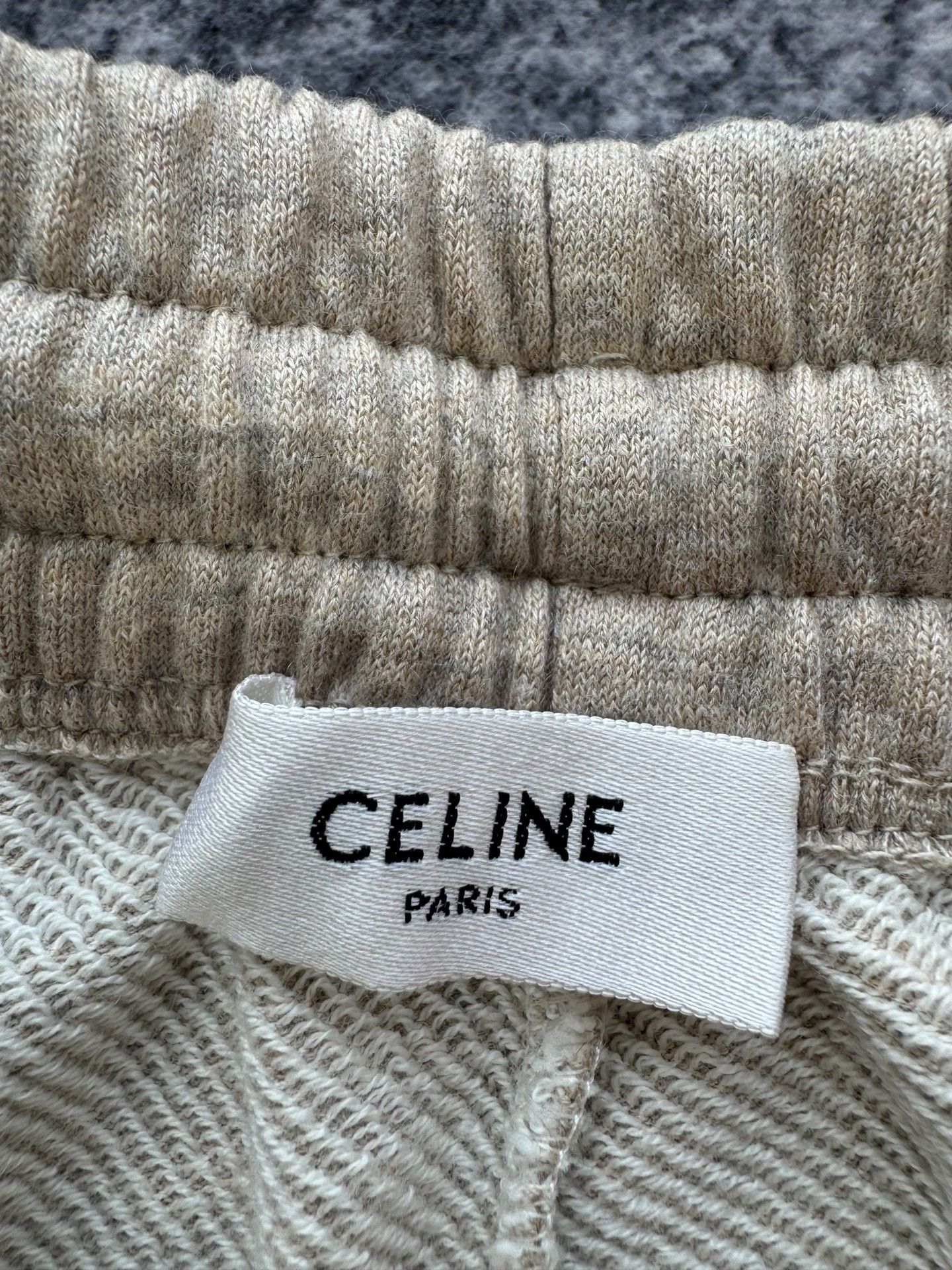 Celine Celine Oatmeal Triomphe Logo Sweatpants Size 36" / US 14 / IT 50 - 4 Thumbnail