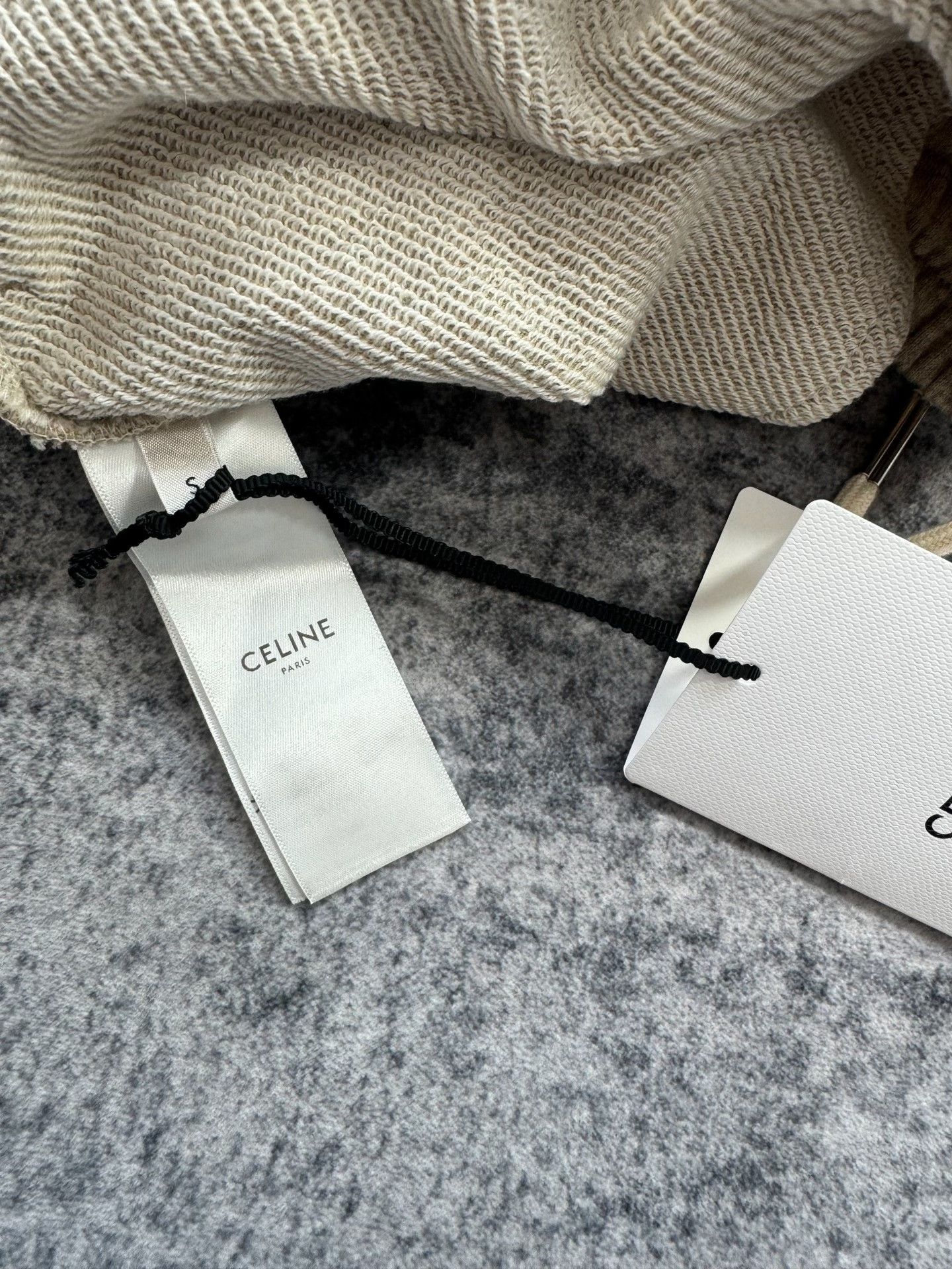 Celine Celine Oatmeal Triomphe Logo Sweatpants Size 36" / US 14 / IT 50 - 5 Thumbnail