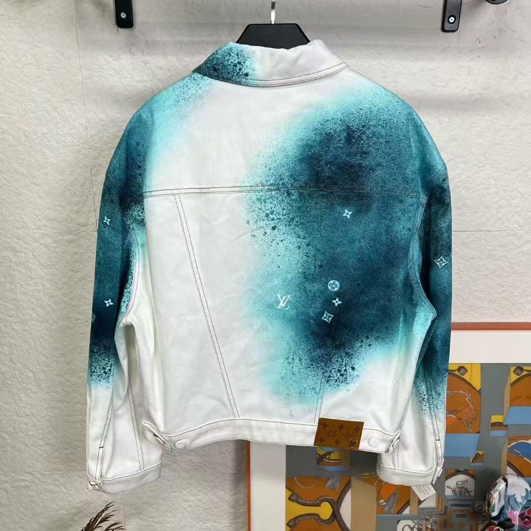 Louis Vuitton Louis Vuitton Starry Ink Denim Jacket Size US M / EU 48-50 / 2 - 2 Thumbnail