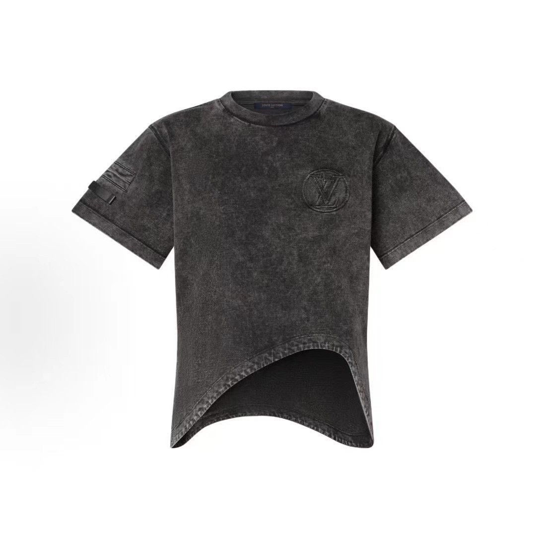 Louis Vuitton Louis Vuitton Washed Vintage Curved Hem Short Sleeve Size US XS / EU 42 / 0 - 7 Thumbnail