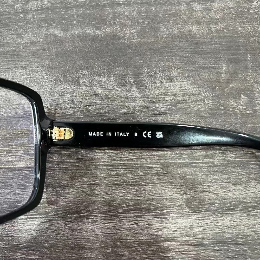 Chanel CHANEL Black Frame Gold Logo Glasses Size ONE SIZE - 3 Thumbnail