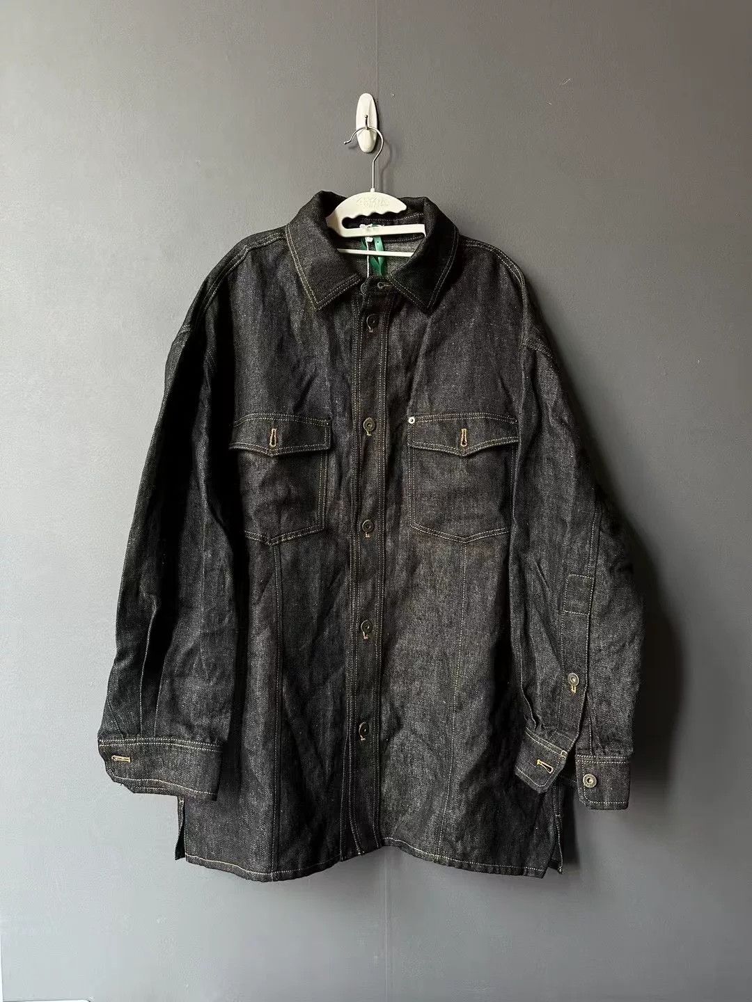 Loewe Loewe Back Heavy Embroidery Denim Jacket Size US XXS / EU 40 - 2 Thumbnail