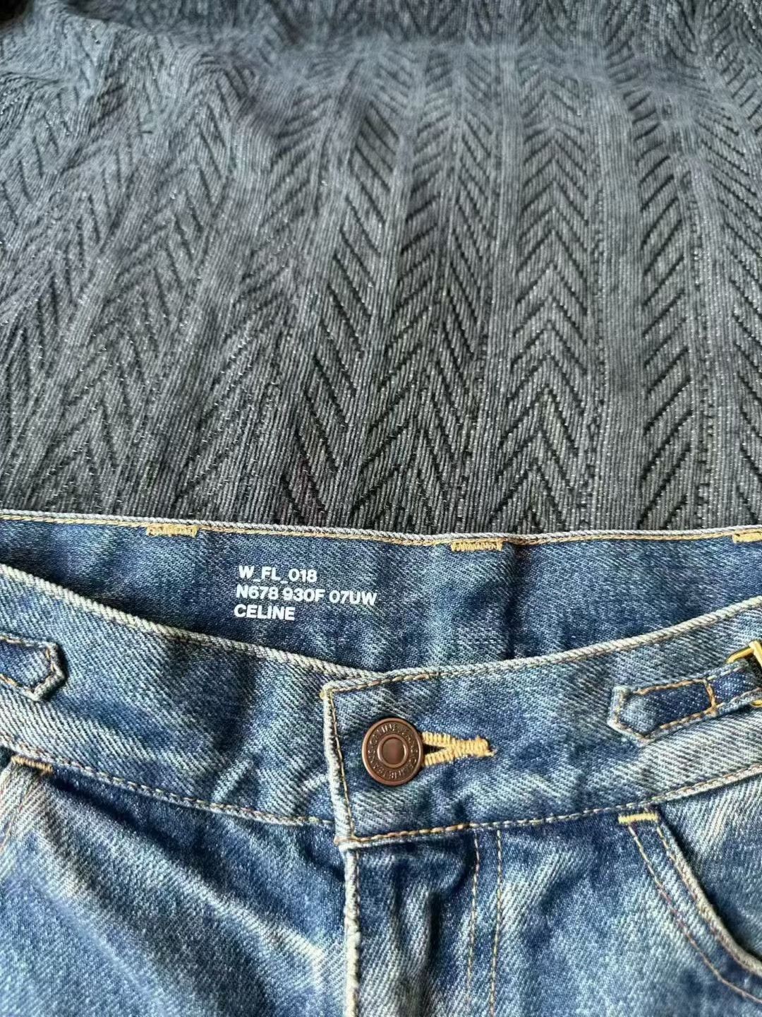 Celine Celine Dylan Triomphe Chain Jeans Size 25" / US 0 / IT 36 - 3 Thumbnail