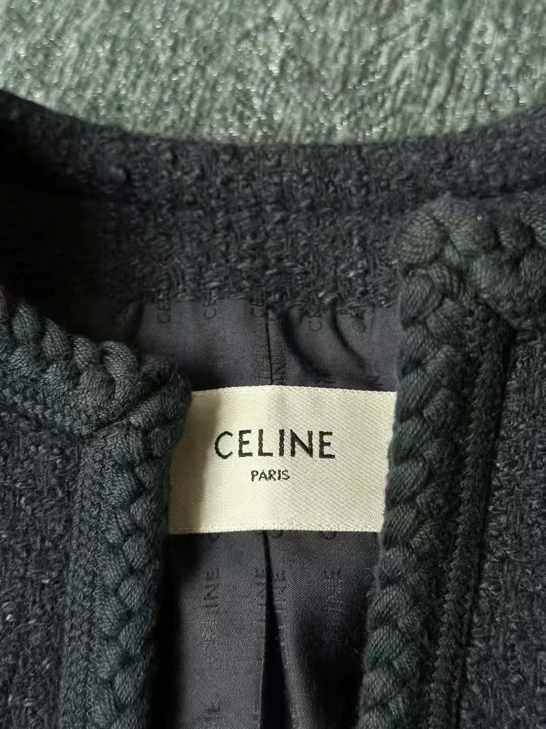 Celine Celine Tweed Coat Size XXS / US 00 / IT 34 - 3 Thumbnail