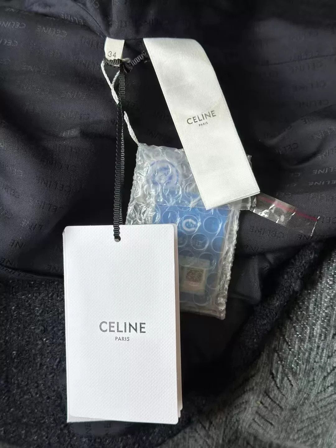 Celine Celine Tweed Coat Size XXS / US 00 / IT 34 - 4 Thumbnail