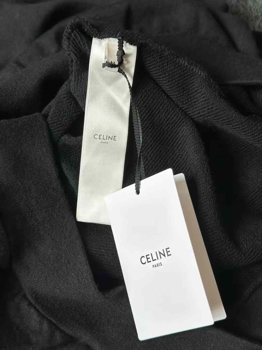 Celine Celine Flocked Logo Sweatshirt Size M / US 6-8 / IT 42-44 - 4 Thumbnail
